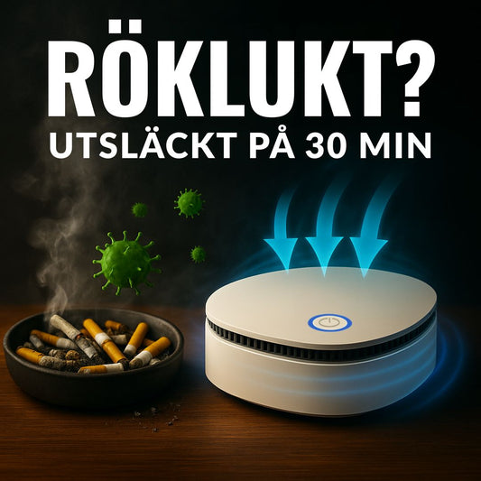 Luktfri | Eliminerar cigarettrökens lukt på 30 minuter