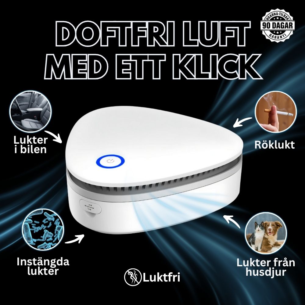 Luktfri | Eliminerar cigarettrökens lukt på 30 minuter