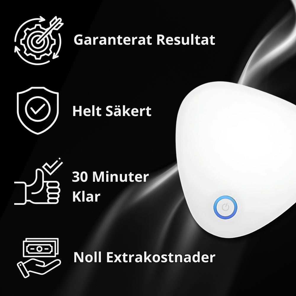 Luktfri | Eliminerar cigarettrökens lukt på 30 minuter